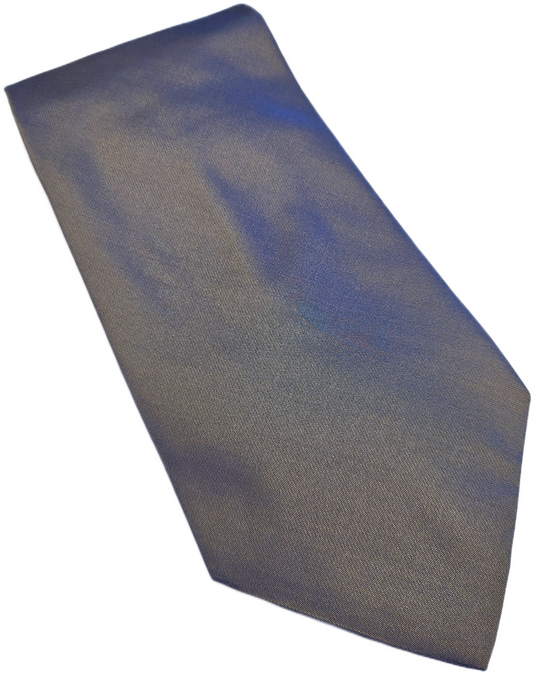 Baumler Silk Tie Mens Grey Blue 2-Tone Wedding Formal Retro Vintage Necktie BX26