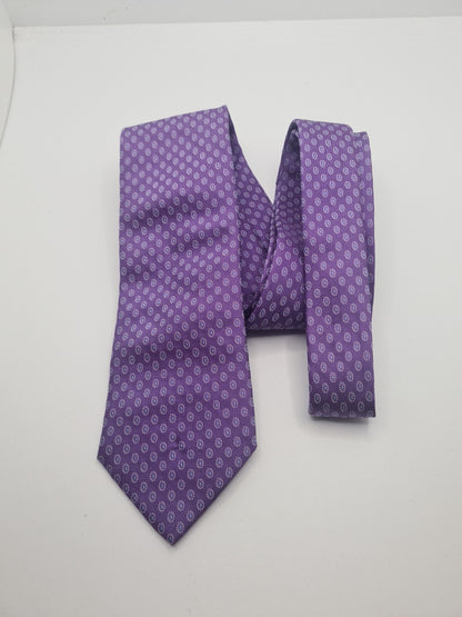 Hugo Boss Purple Abstract Mens Silk Tie Classic Designer Necktie Formal Vintage Mens Tie UK BX9