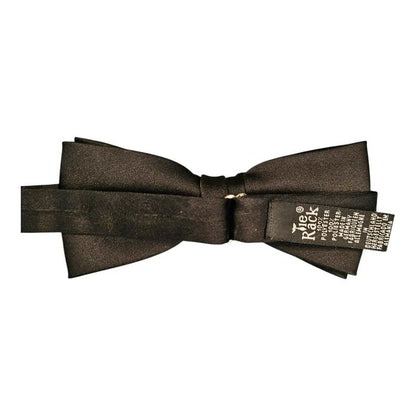Tie Rack Plain Black Satin Style Bow Tie