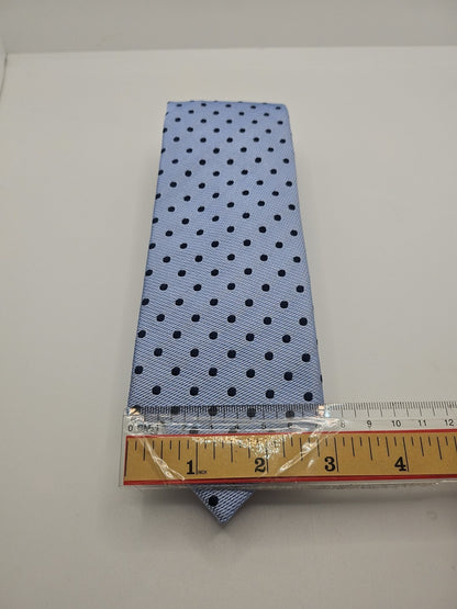 Van Buck Blue Spotty Mens Silk Tie Wedding Formal Neck Tie BX15