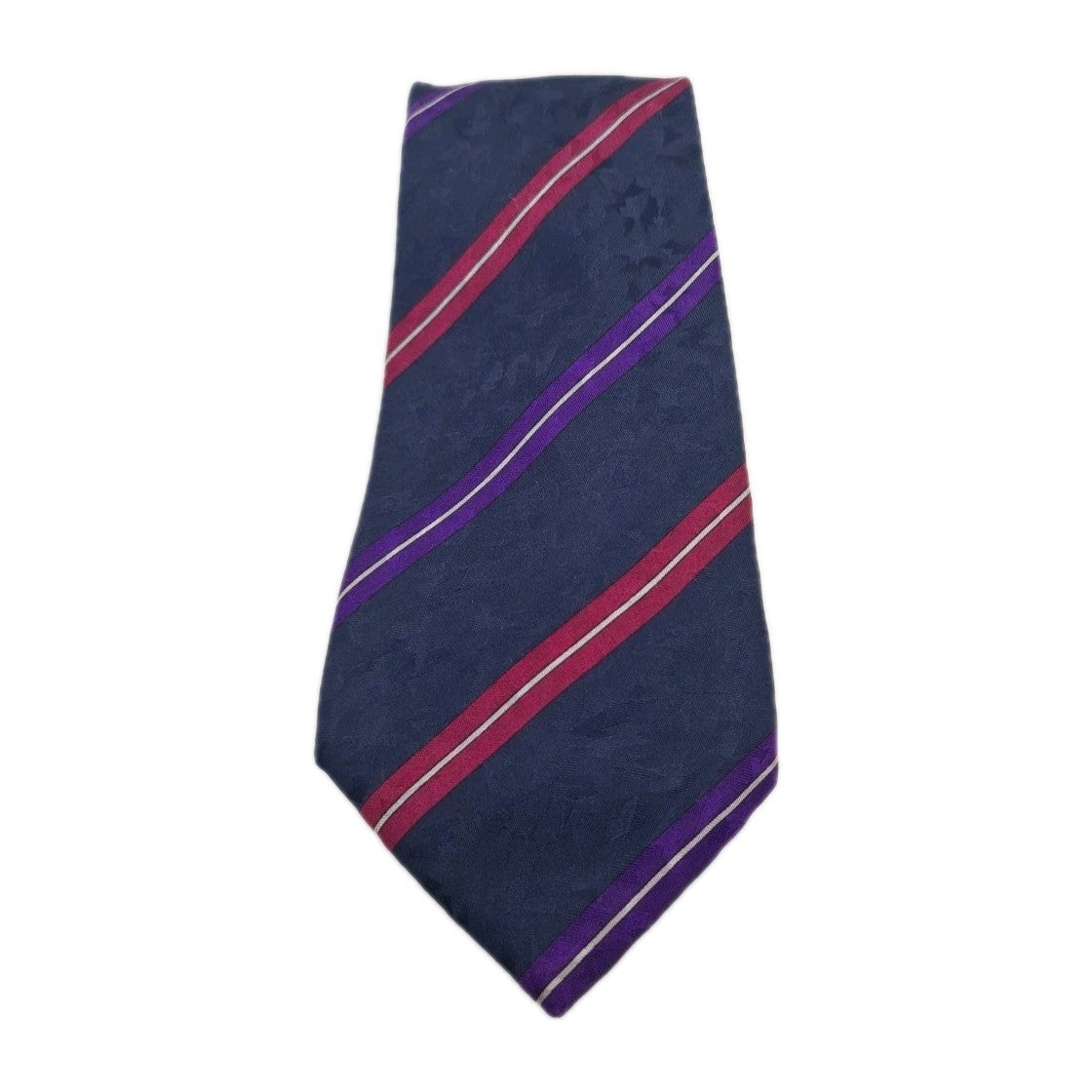 Lavin Paris Blue Stripe Mens Silk Tie Classic Designer Necktie Striped Vintage Mens Tie UK BX10