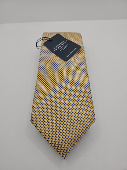 Charles Tyrwhitt NWT Yellow Diamond Mens Silk Tie Wedding Formal Neck Tie BX17