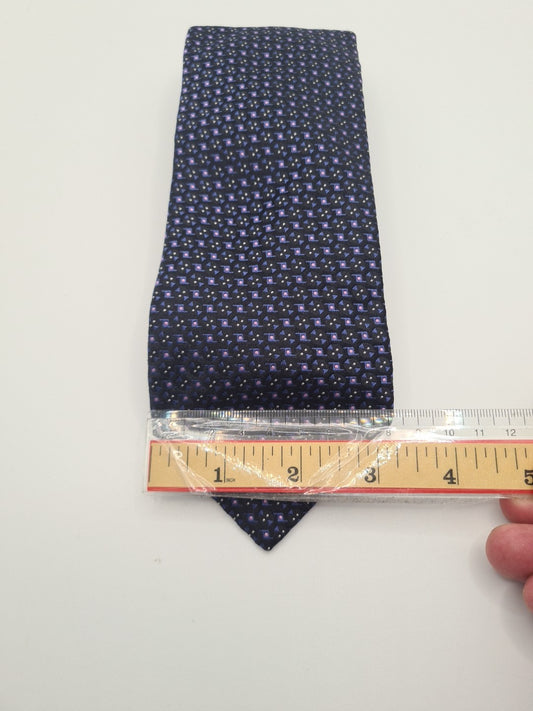 Hugo Boss retro Disco pattern Mens Silk Tie Classic Designer Necktie Formal Vintage Mens Tie UK BX10