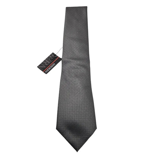 Hisdern Men's Gun Metal Wedding formal Neck tie  Silk Tie