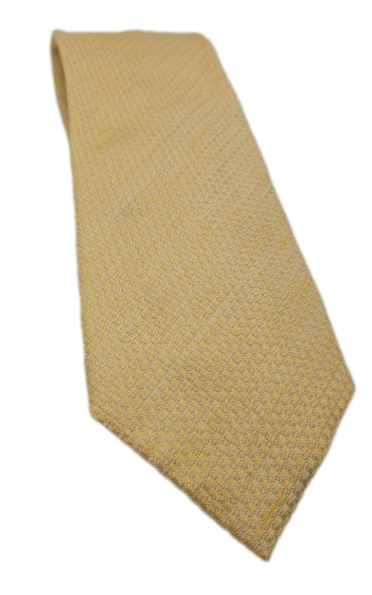 Charles Tyrwhitt Yellow Woven Mens Silk Tie Wedding Formal Neck Tie BX16