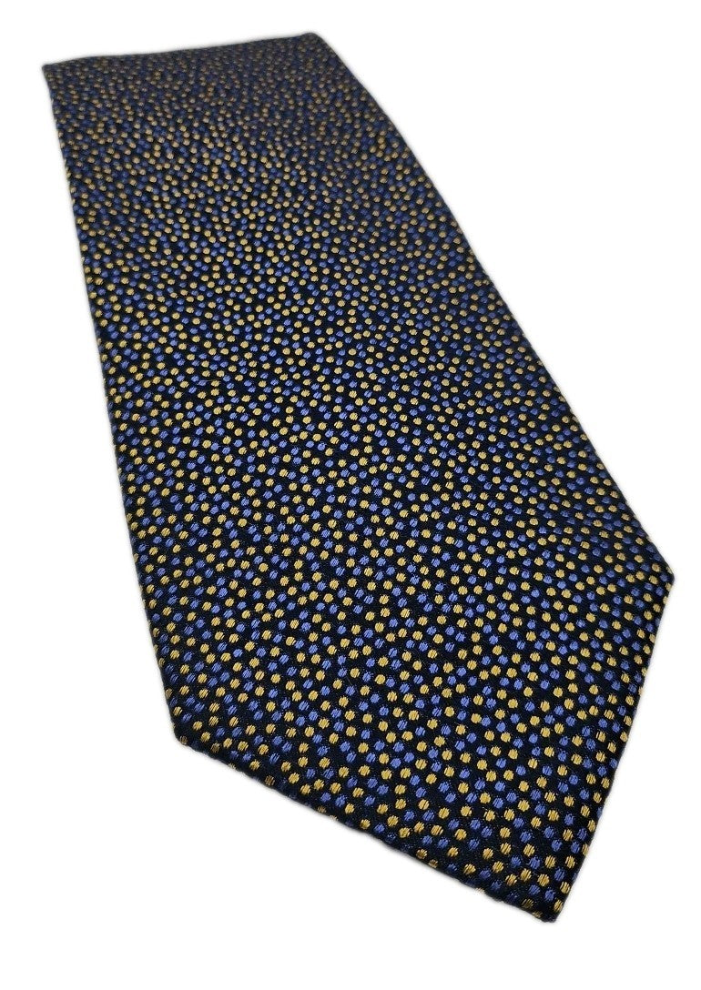 Charles Tyrwhitt Blue/Yellow Speckle Mens Silk Tie Wedding Formal Neck Tie BX13