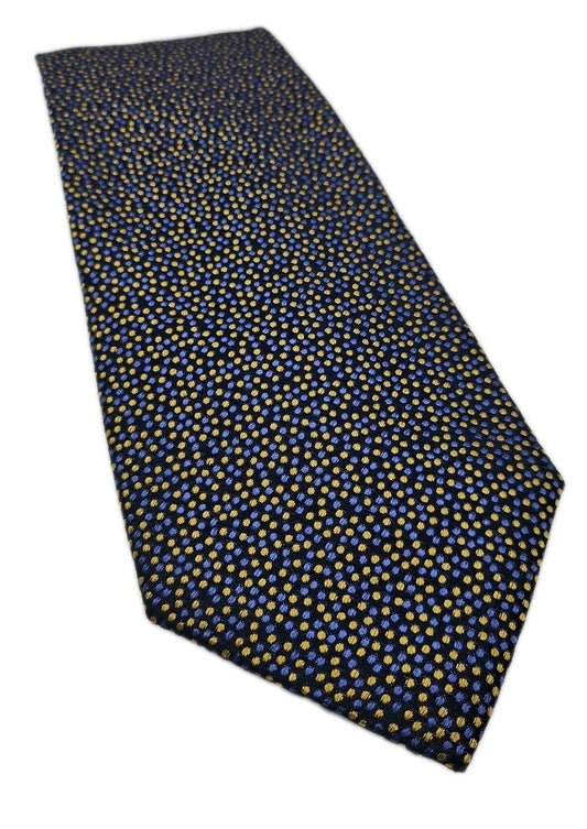 Charles Tyrwhitt Blue/Yellow Speckle Mens Silk Tie Wedding Formal Neck Tie BX13