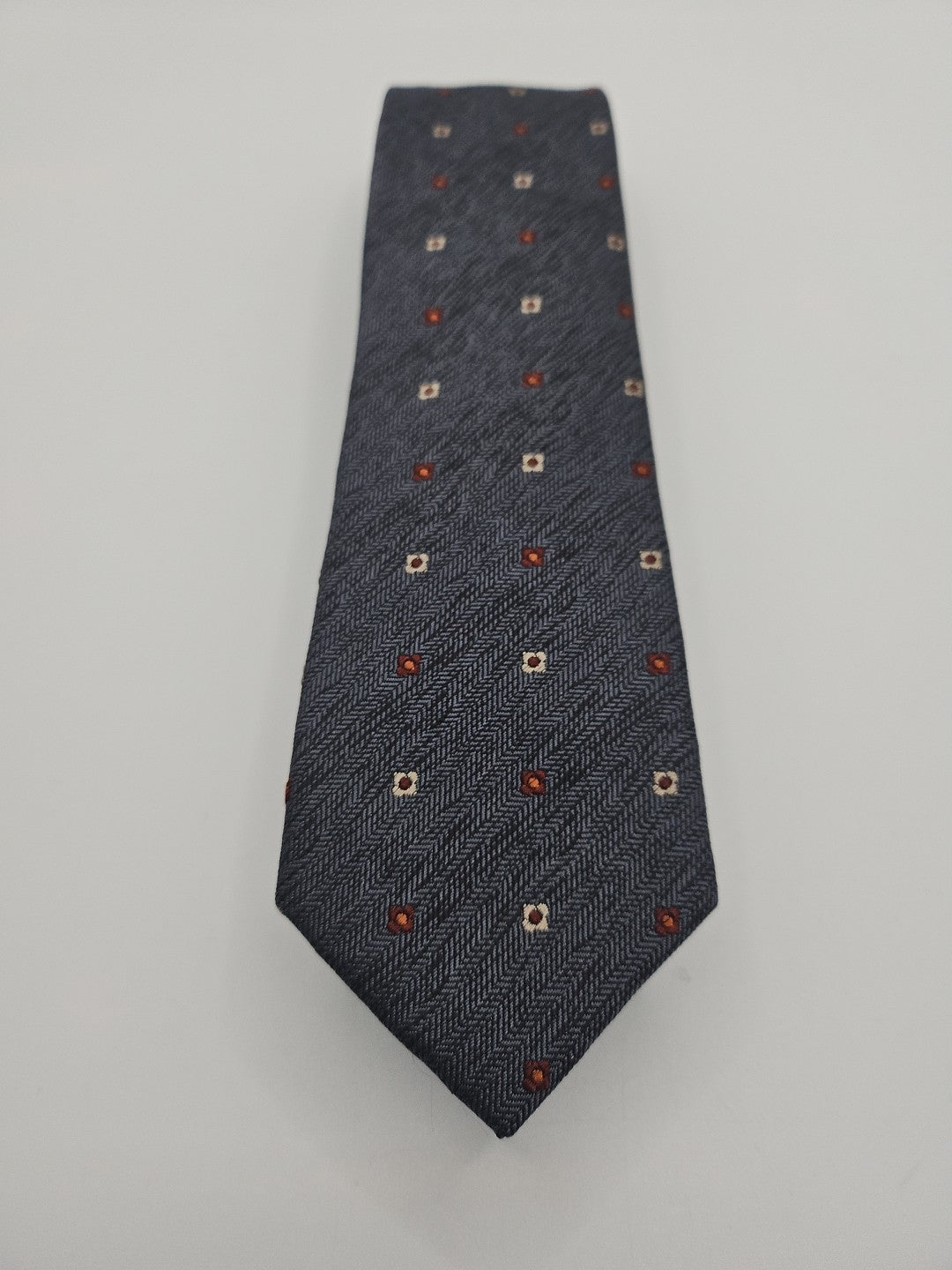 Penguin Grey Thin Mod Geometric Mens Silk Tie Wedding Formal Neck Tie BX16