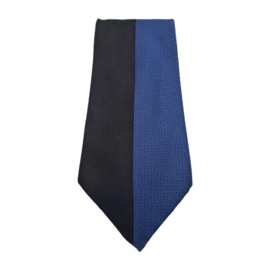 Ted Baker Blue / Black Retro Pattern Silk Tie | Designer Mens Tie UK  BX10