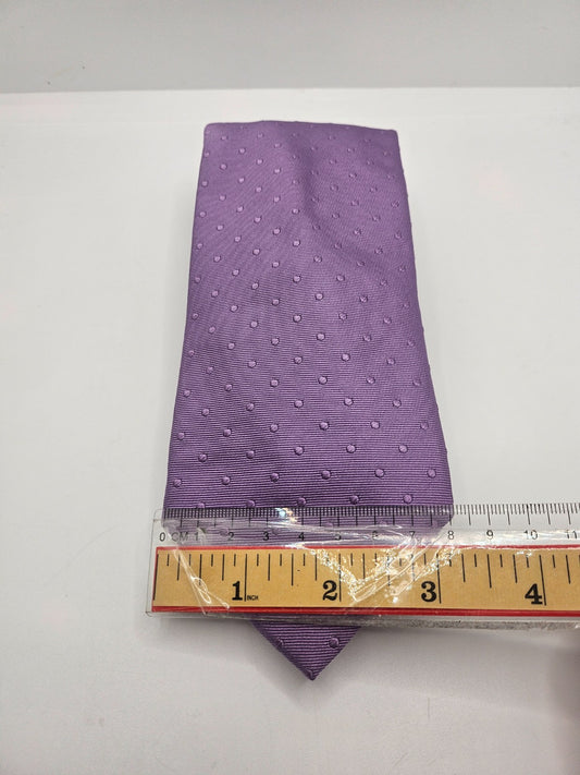 T.M. Lewin Silk Tie Mens Purple Polka Dot Designer Business Wedding Necktie BX18