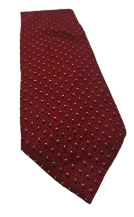 T.M Lewin Red diamond Pattern Mens Silk Tie Wedding Formal Neck Tie BX2