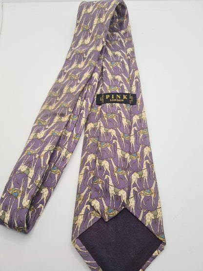 Reworked Punk Graphic Neck Tie Tarot Giraffe| Emo Alternative Upcycled Tie RW1 Vintage Mens Tie UK