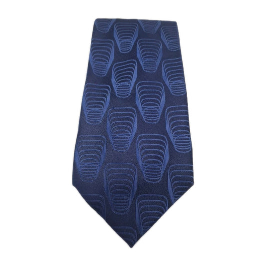 Ted Baker Blue Retro Wide Mens Silk Tie Classic Designer Necktie Formal Vintage Mens Tie UK BX2