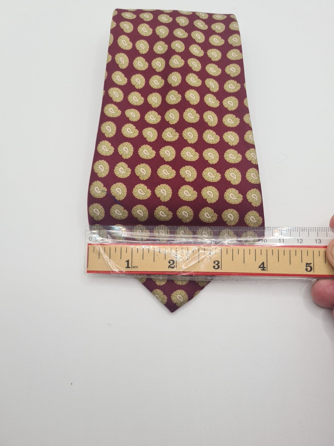 Harrods Wide red Mens Silk Tie Classic Designer Necktie Formal Vintage Mens Tie UK BX5