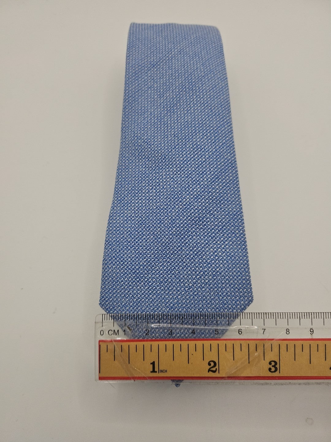 T.M Lewin Blue Pure Wool Woven Thin Mens Tie Wedding Formal Neck Tie BX16