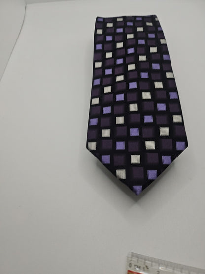 Van Buck purple Geometric Mens Silk Tie Wedding Formal Neck Tie BX15