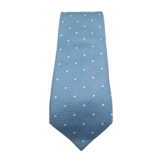 Chester Barrie Blue Spotty Mens Silk Tie Classic Designer Necktie Formal Spotted Vintage Mens Tie UK BX6