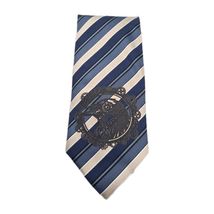 Blue Alternative Crow Tie Reworked Vintage Mens Tie UK | Statement Novelty Vintage Mens Tie UK BX13