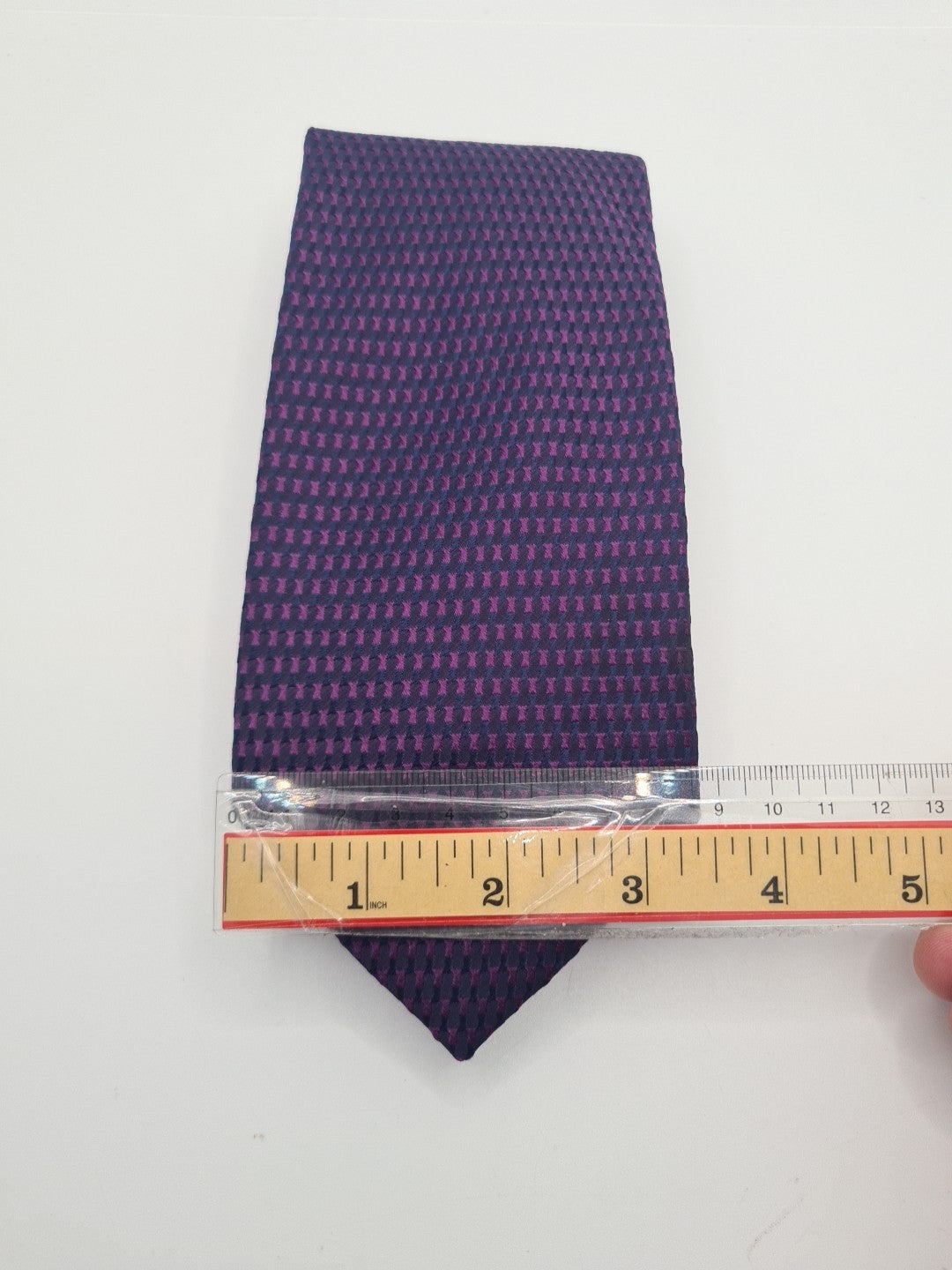 Saville Row Purple Pattern Mens Silk Tie Classic Designer Necktie Vintage Mens Tie UK BX6