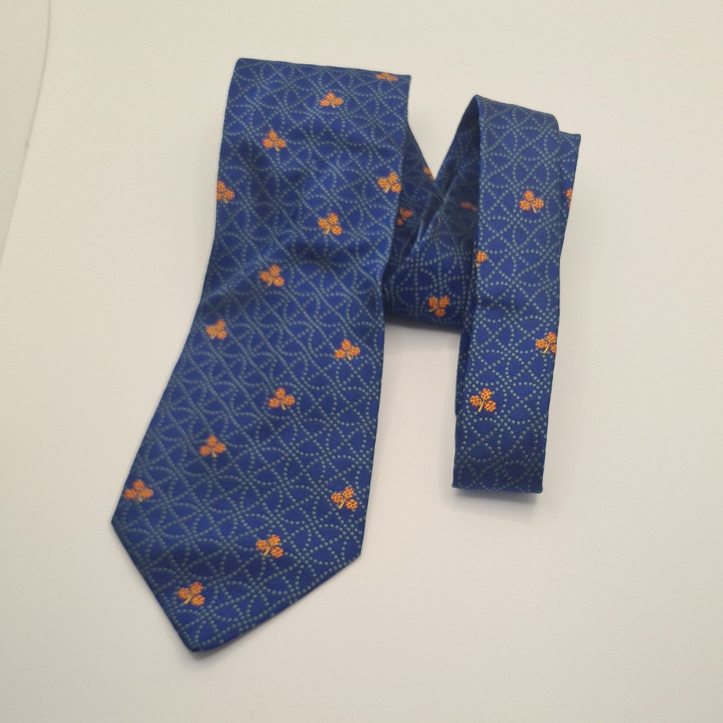 Rochas Paris Blue Mens Silk Tie Classic Designer Necktie Formal Business Vintage Mens Tie UK BX8