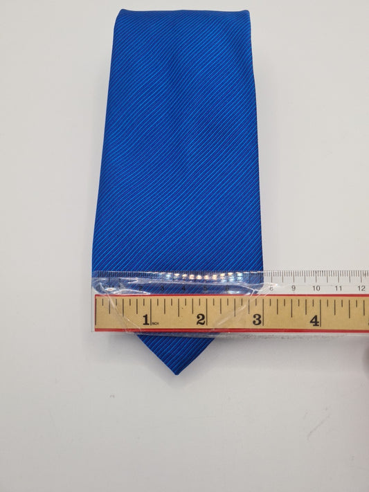 John Lewis Plain Blue stripe Mens Silk Tie Classic Designer Necktie Striped Vintage Mens Tie UK BX8