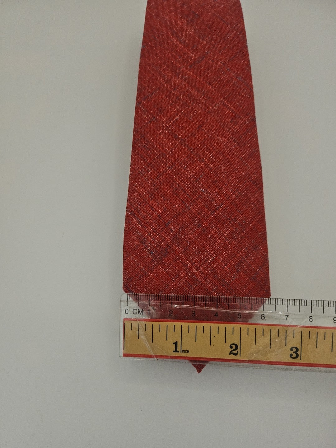 T.M Lewin Red Wool Mix Mens Silk Tie Wedding Formal Neck Tie BX2