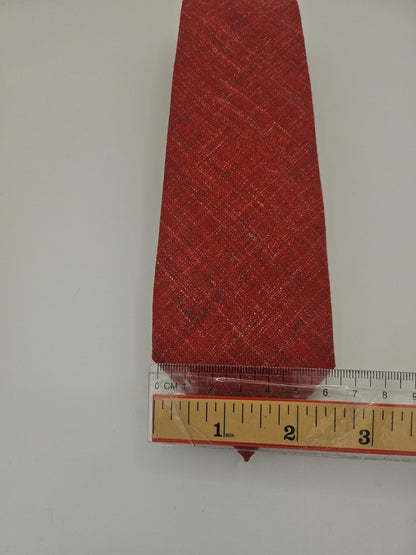 T.M Lewin Red Wool Mix Mens Silk Tie Wedding Formal Neck Tie BX2