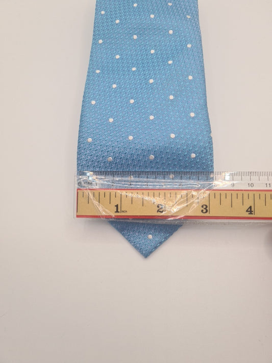 Chester Barrie Blue Spotty Mens Silk Tie Classic Designer Necktie Formal Spotted Vintage Mens Tie UK BX6