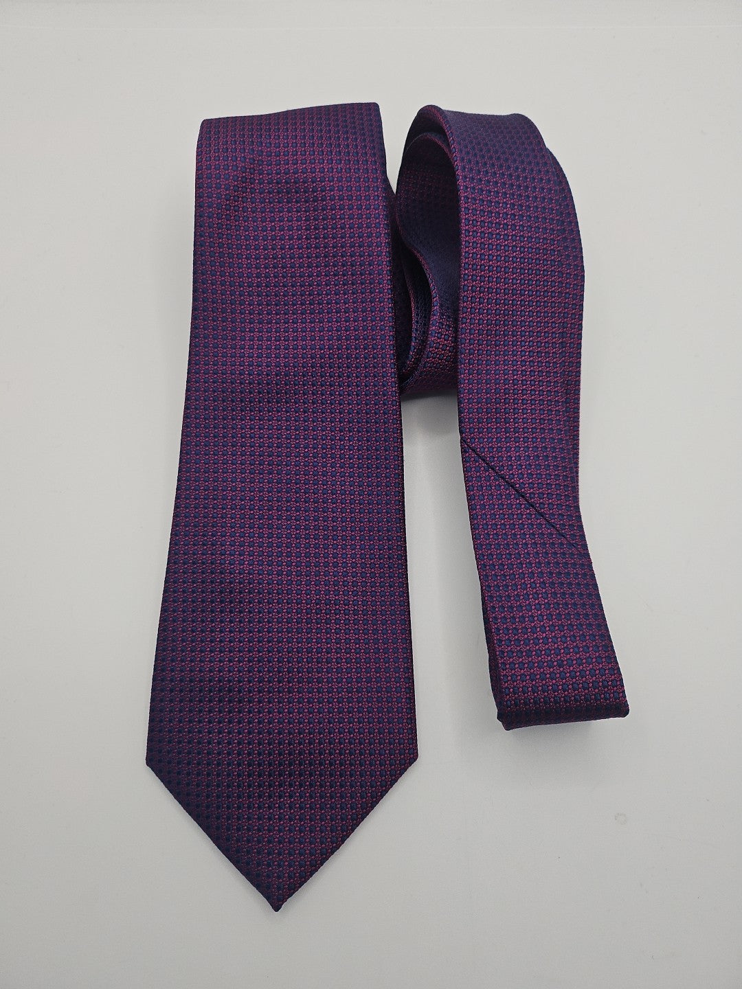 Austin Reed Purple Geometric Pattern Mens Silk Tie Wedding Formal Neck Tie BX16