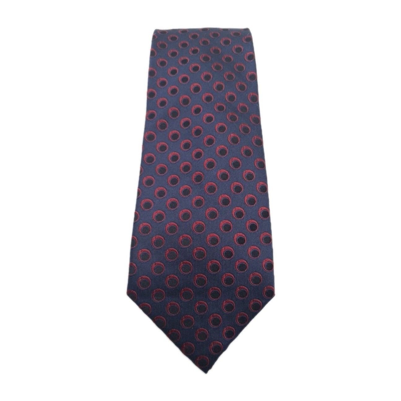 Chester Barrie Blue Circle Pattern Mens Silk Tie Classic Designer Necktie Vintage Mens Tie UK BX12