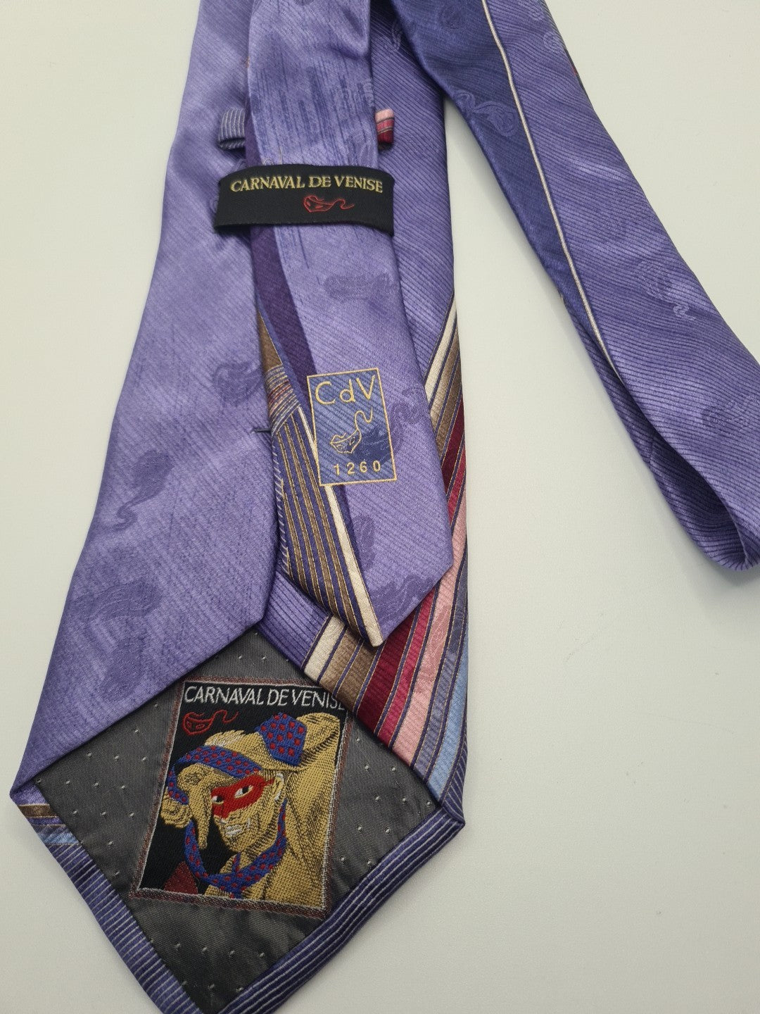 Carnaval De Venise retro Pattern Mens Silk Tie Classic Designer Necktie Vintage Mens Tie UK BX12