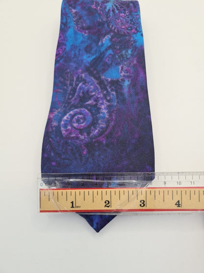 Blue / purple Retro Neon Style Novelty Silk Tie | Designer Mens Tie UK Vintage Mens Tie UK BX14