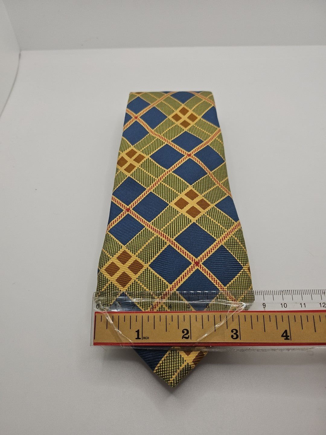 Vintage Harrods Tartan pattern Mens Silk Tie Wedding Formal Neck Tie BX15