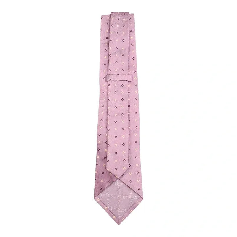 TM Lewin Lilac Purple Diamond Wedding formal Neck tie  Silk Tie