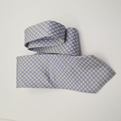 Grey Spotted Pattern Mens Silk Tie Classic Designer Necktie Formal Business Spotted Vintage Mens Tie UK BX8