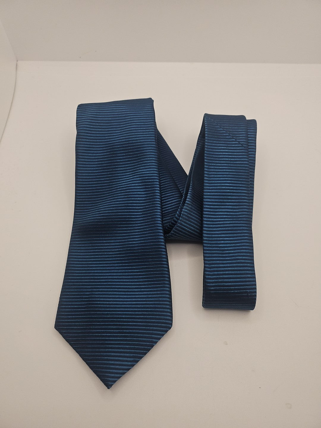 Hawes & Curtis Petrol blue Stripe Mens Silk Tie Wedding Formal Neck Tie BX12