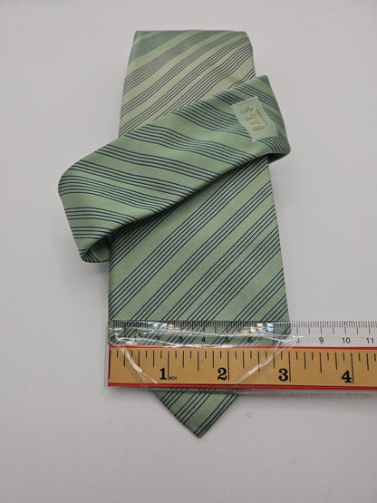 Daks Green Striped Mens Silk Tie Wedding Formal Neck Tie BX11