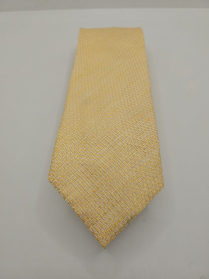 Charles Tyrwhitt Yellow Woven Mens Silk Tie Wedding Formal Neck Tie BX16