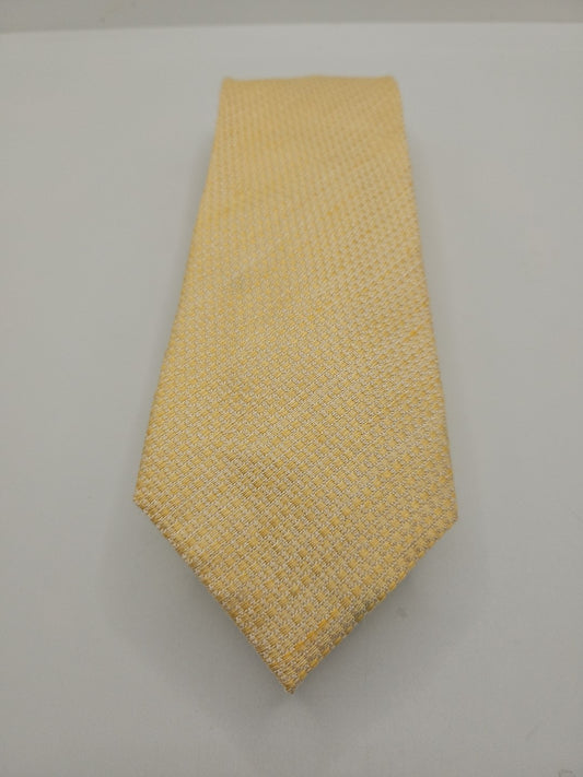Charles Tyrwhitt Yellow Woven Mens Silk Tie Wedding Formal Neck Tie BX16