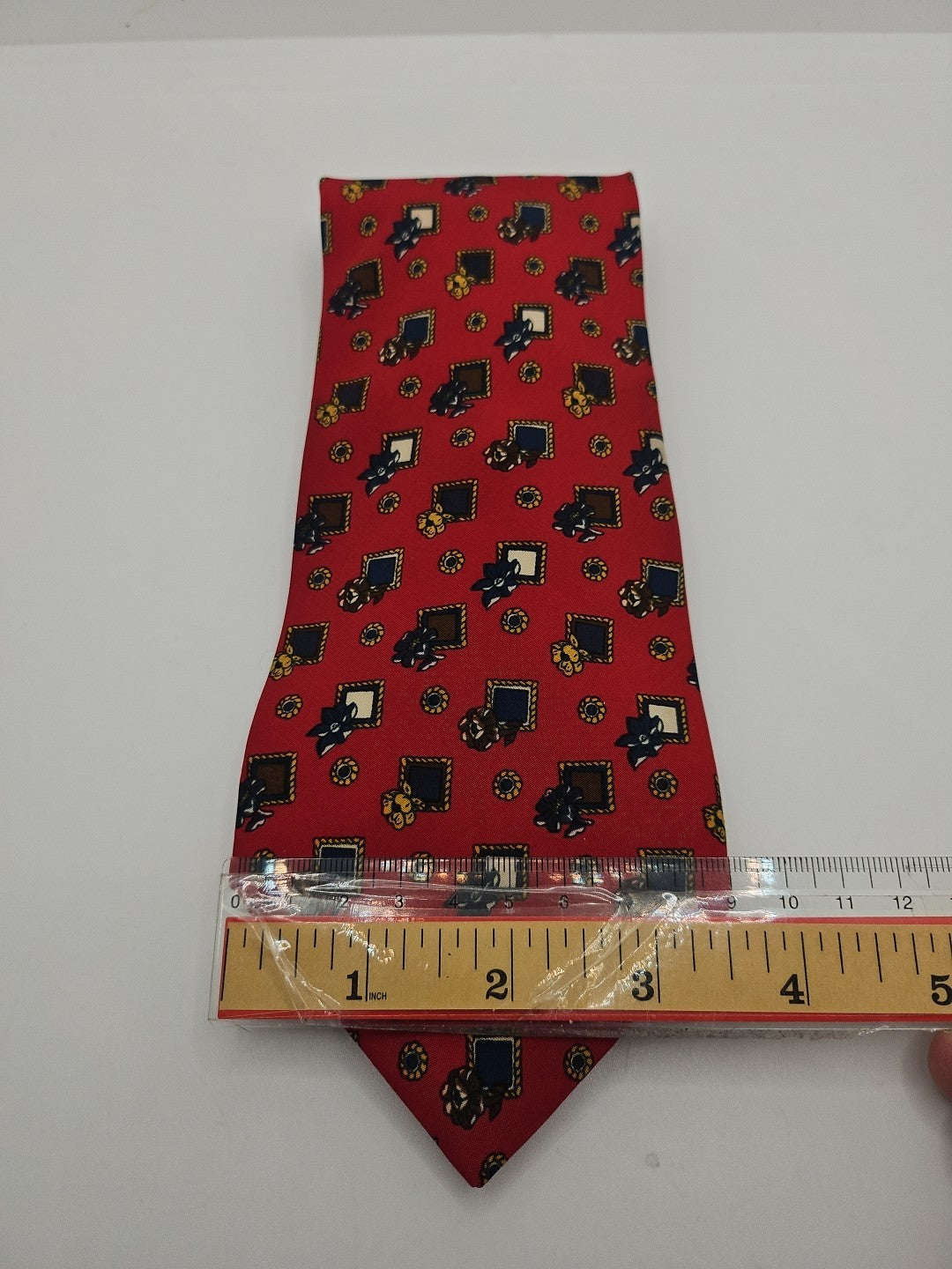 Hawes & Curtis Red Vintage Pattern Mens Silk Tie Wedding Formal Neck Tie BX13