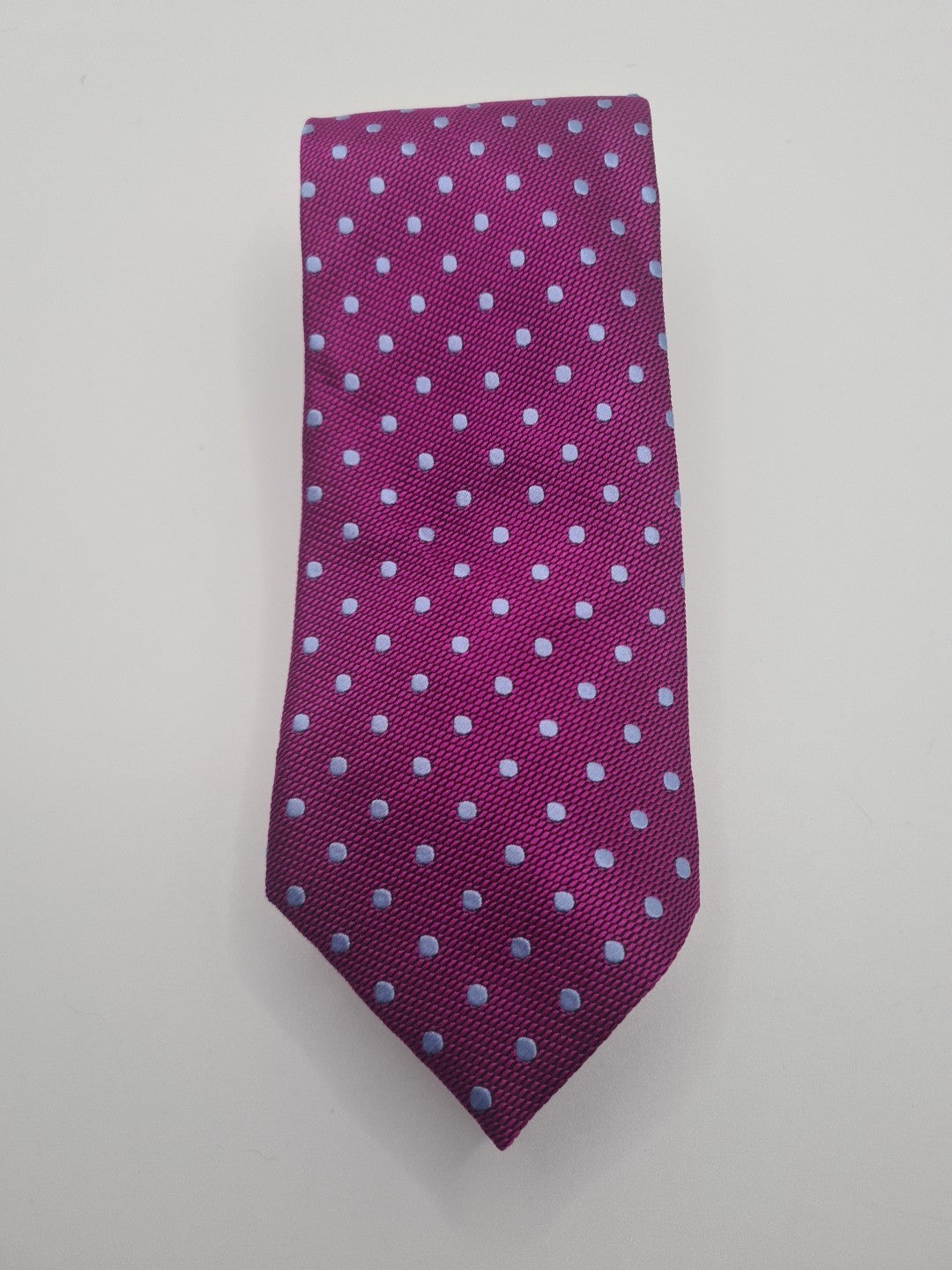 Van Buck purple Spotty Mens Silk Tie Classic Designer Necktie Formal Spotted Vintage Mens Tie UK BX9