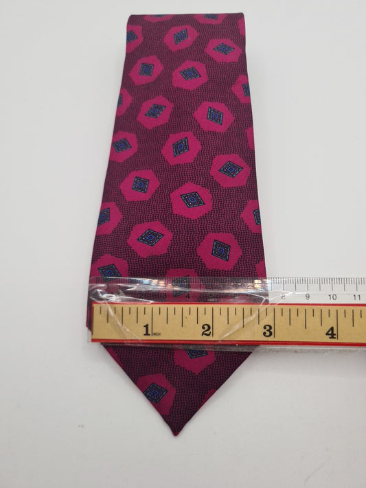Vintage Retro pattern Purple Mens Silk Tie Classic Designer Necktie Vintage Mens Tie UK BX12