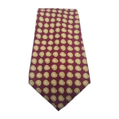 Harrods Wide red Mens Silk Tie Classic Designer Necktie Formal Vintage Mens Tie UK BX5