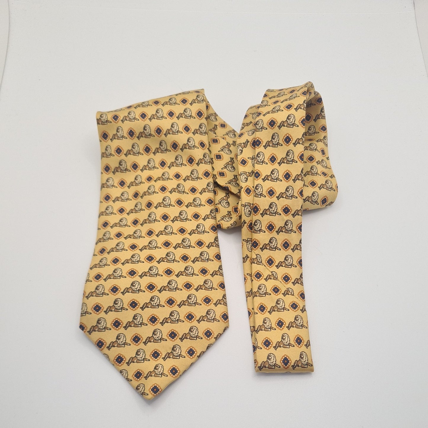 Simpson Lion Pattern Mens Silk Tie Classic Designer Necktie Formal Business Vintage Mens Tie UK BX8