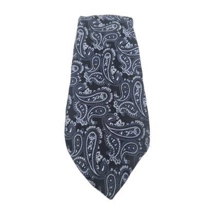 Michael Kors Black Paisley Mens Silk Tie Classic Designer Necktie Formal Paisley Vintage Mens Tie UK BX9