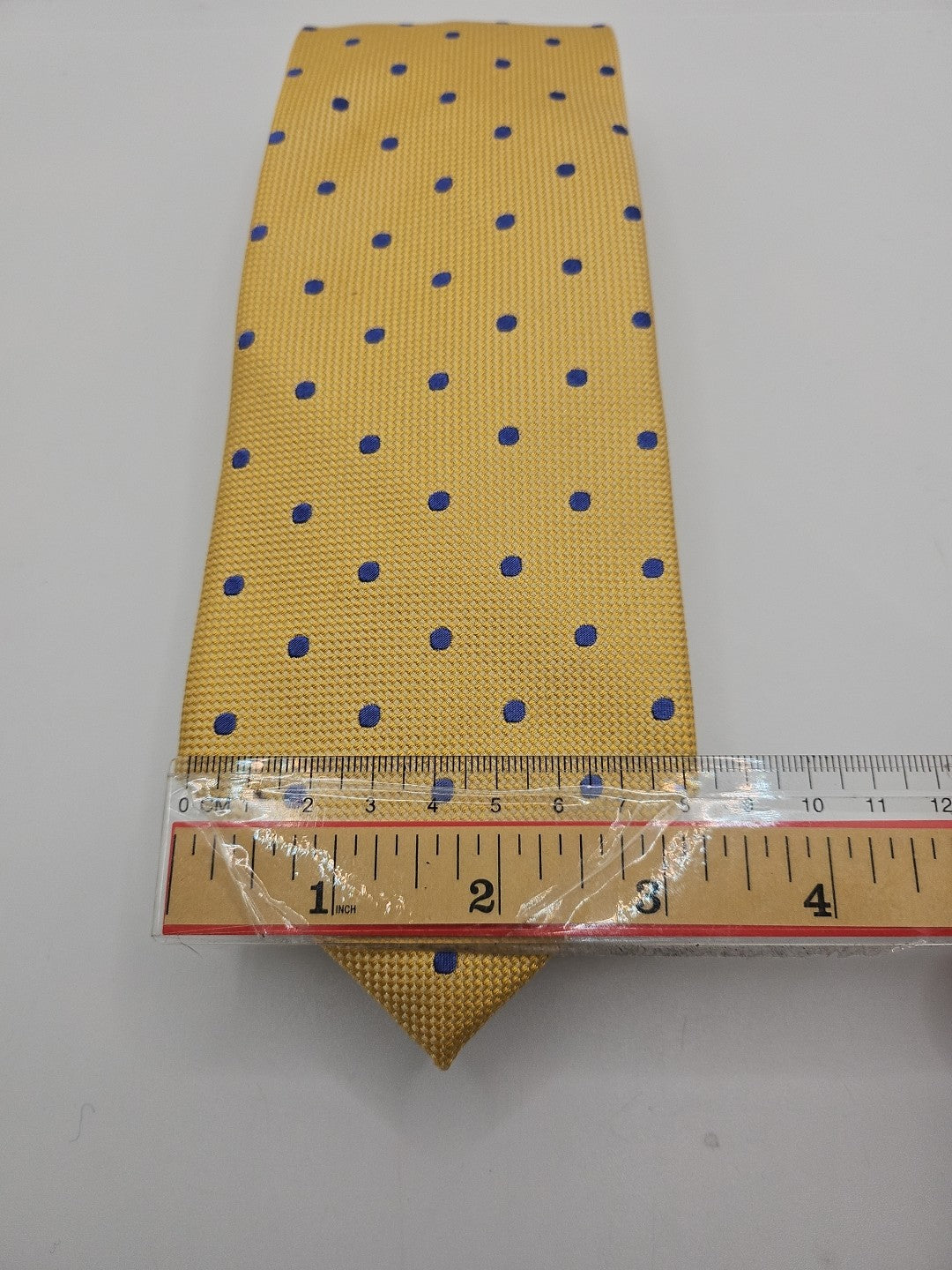 Charles Tyrwhitt Yellow / Blue Spotty Mens Silk Tie Wedding Formal Neck Tie BX13