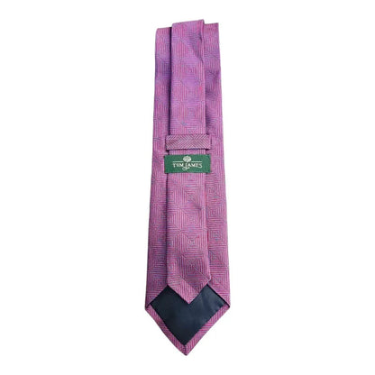 Tom James Red & Blue Wedding formal Neck tie  Silk Tie