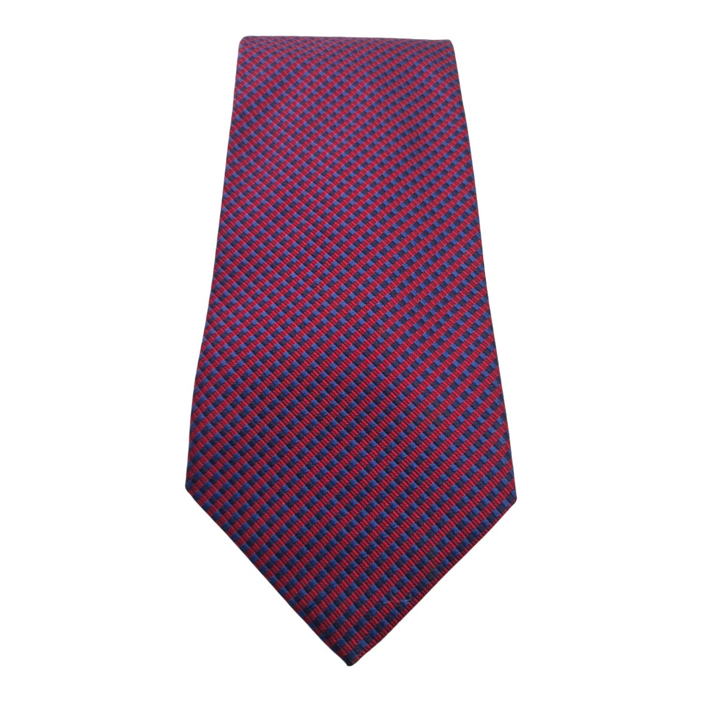 Mens TM Lewin Silk Tie Designer Red / Blue Neck tie Formal Party Pattern Cravat