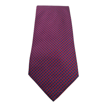 Mens TM Lewin Silk Tie Designer Red / Blue Neck tie Formal Party Pattern Cravat