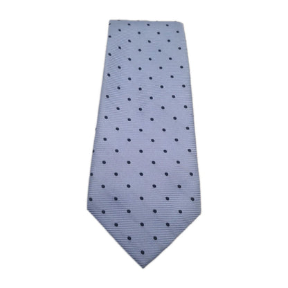 Hawes & Curtis Blue Spotted Mens Silk Tie Classic Designer Necktie Formal Spotted Vintage Mens Tie UK BX5